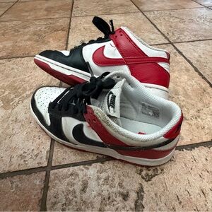 Nike Kids' Black, White, and Red Sneakers